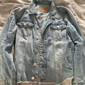Distressed Jean jacket like new
